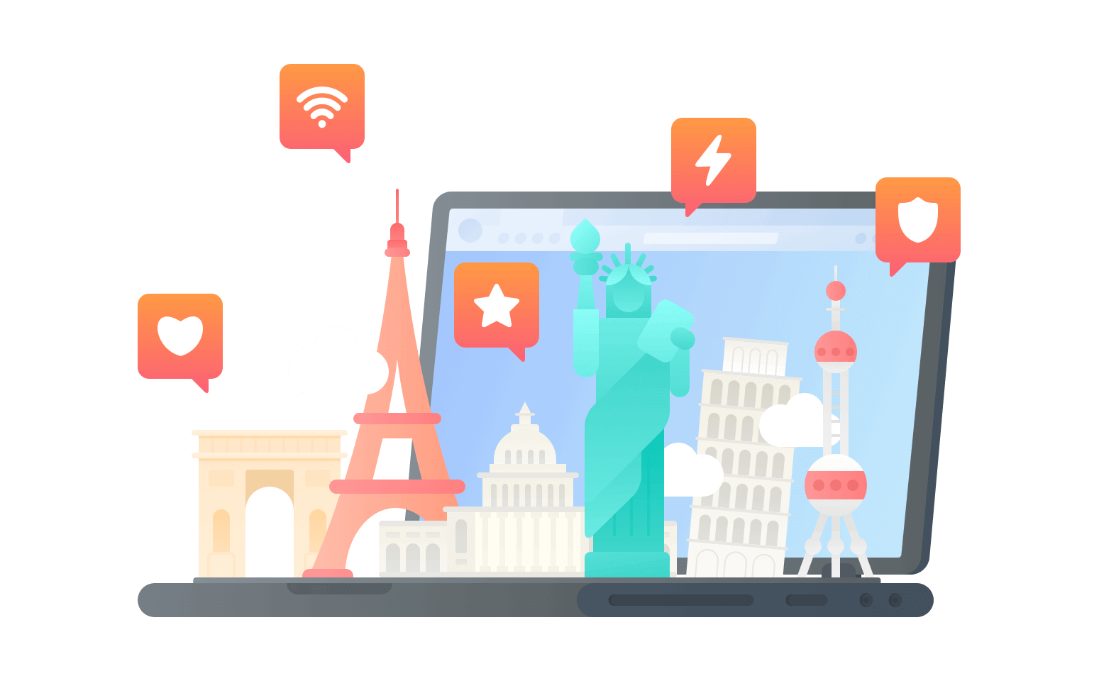 在阿鲁巴岛连接到中国的代理 - 翻回VPN